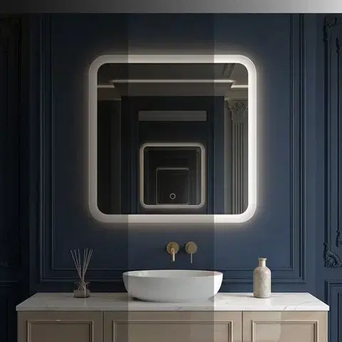 REA Zrcadlo LED 70x70cm TOP-2 HOM-01521