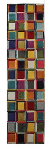 Flair Rugs, Běhoun Spectrum Waltz Multi, 66x230, vícebarevná, chodba / předsíň