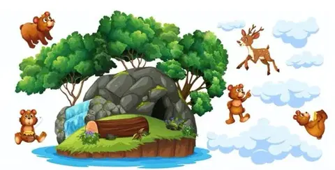 Úžasná dětská nálepka na zeď roztomilá rodinka medvídků 100 x 200 cm