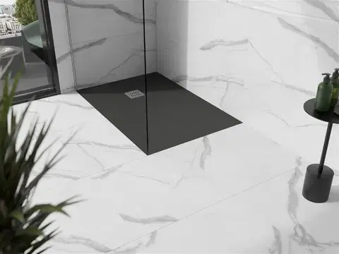 MEXEN Stone+ sprchová vanička obdélníková 130x90, antracit 44719013