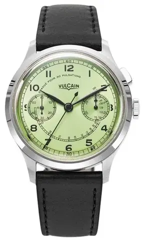 Vulcain Monopusher Heritage - Green - Steel Bracelet