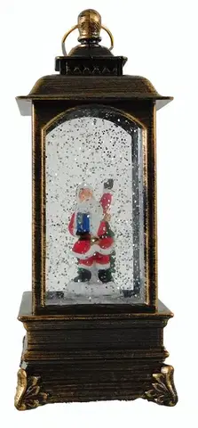 PROHOME - Lucerna hrající vánoční 8x21cm Santa