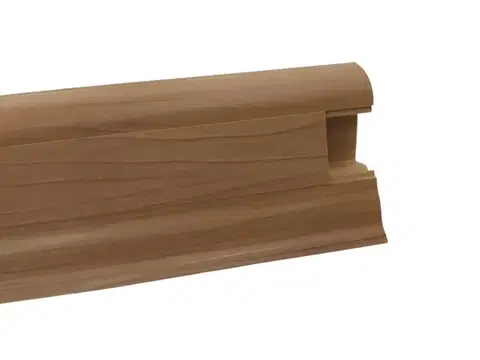 Döllken, DOPRODEJ: Soklová podlahová lišta SLK50 W168 Ořech orient 2,5 m, 2500x50x25 mm, hnědá
