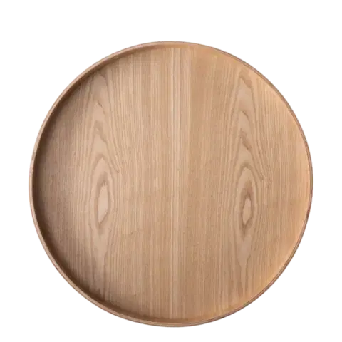 Kulatý tácek Ø 40 cm, V: 3.5 cm – Elements Wood jasan - 593979