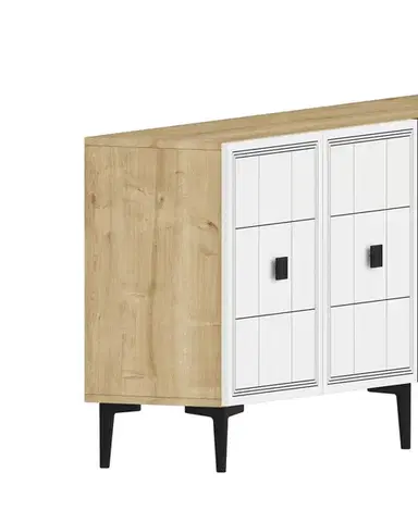 Konzolový stolek Yuka 150 - Sapphire Oak, White