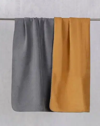 Deka Cotton Cloud 150x200cm  Mustard&Grey