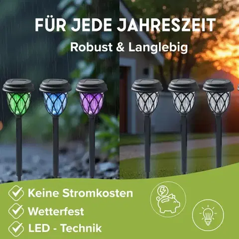 6 solárních svítidel