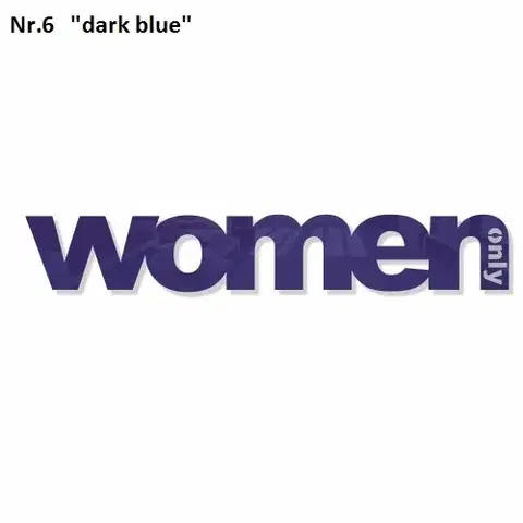 Dekorace na zeď Only Woman Černá