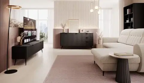ArtLas TV stolek LINA 163 2D | černá