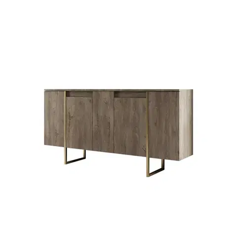 Skříňka Luxe Walnut and Gold