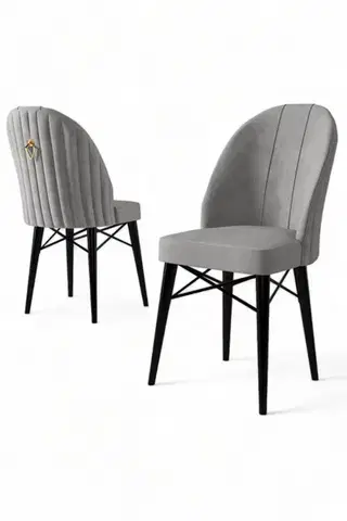 Sada židlí (6 kusů) Ritim - Grey, Black