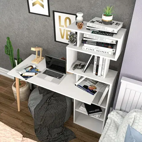 Pracovní stůl Vina White