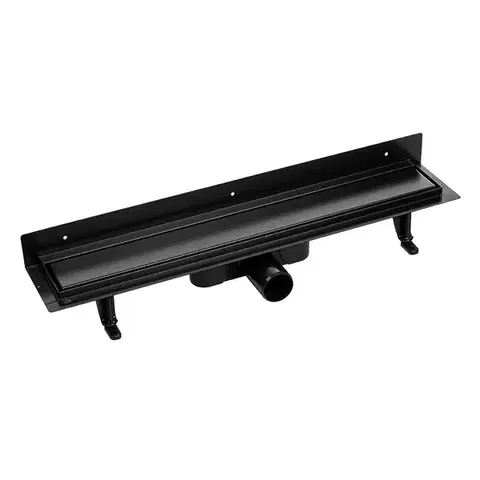 Laveo Basso sprchový žlab nástěnný 90 cm, černá COB_791D