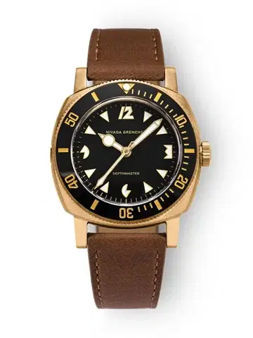 Nivada Grenchen Depthmaster Bronze - Brown Racing Strap