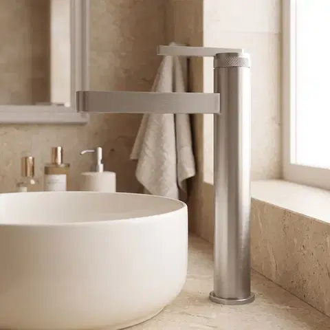 REA Koupelnová baterie Grace Brush Nickel High REA-B8943