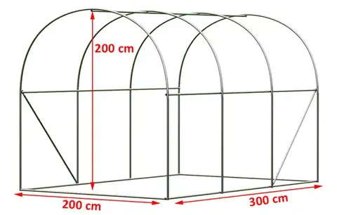 Zahradní fóliovník 2x3m zelená