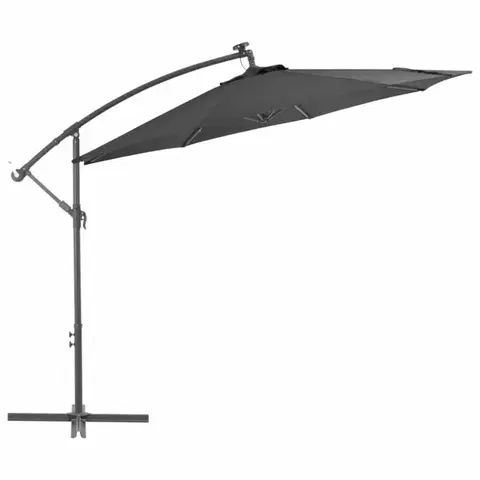 Konzolový slunečník s LED světly Ø 300 cm