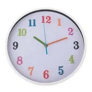 Nástěnné hodiny Happy number, pr. 30,5 cm, plast