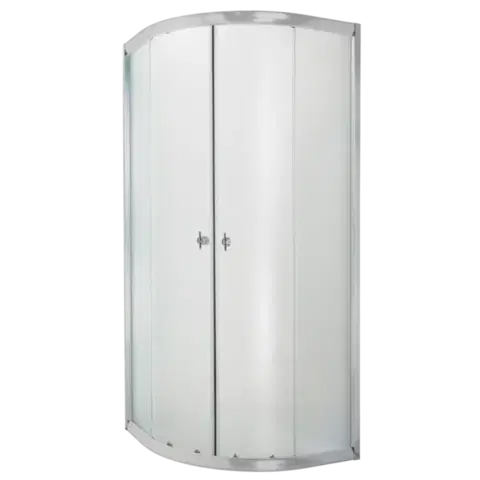 INVENA Sprchový kout čtvrtkruh MARBELLA, profil: chrom, sklo frosted 90x90cm AK-46-191-O