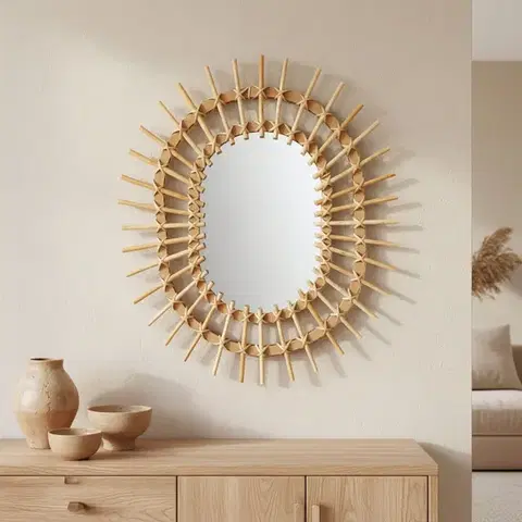REA Nástěnné zrcadlo Boho 57CM QDJ5749 HOM-02819