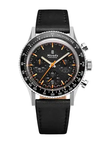 Nivada Grenchen Chronoking Mecaquartz - Inter. Bezel - Bracelet Flat Link