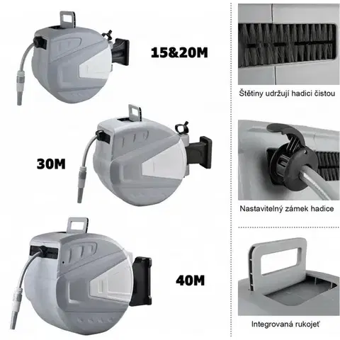 Automatický naviják s hadicí 20 m, M