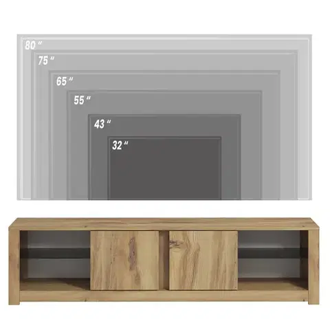 TV stolek Aydos - Oak