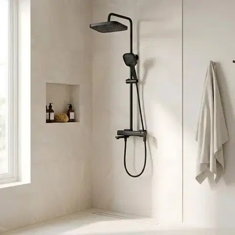 REA Sprchový set Arlo Black REA-P7440