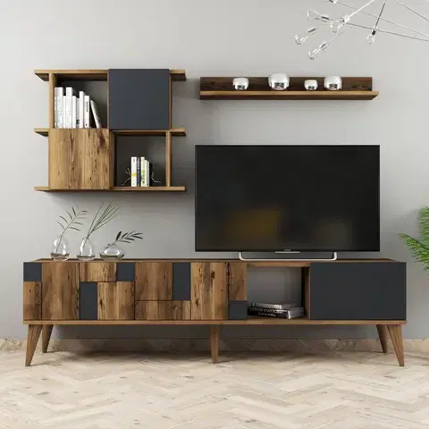 TV stěna / Sestava pod TV Madrid - Anthracite