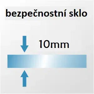 H K FORCE F1 70 Sprchová zástěna WALK IN 68-70x 200, 10mm sklo SE- FORCE F1 70SET