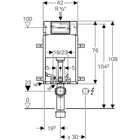 Geberit 110.100.00.1 50BI DE2