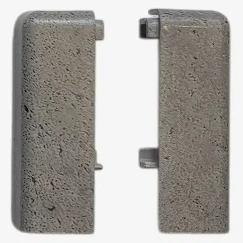 Egibi, Soklová lišta SPC RIGID Nice grey 2 m, kout vnitřní 2 ks, šedá