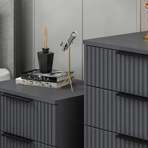 Noční stolek Kale Plus Anthracite