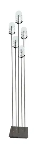 Stojací lampa Luxor s matným chromem 5xG4