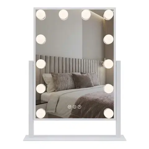 REA Zrcadlo LED HOLLYWOOD White 30x40 HOM-12023