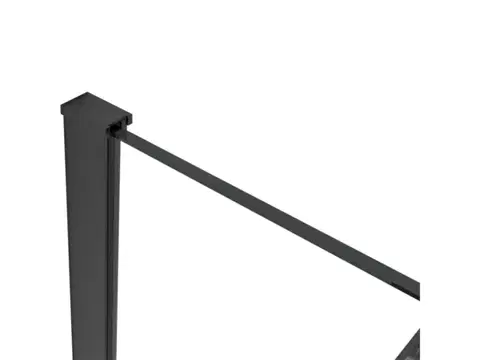 CERANO Profil pro sprchové zástěny Walk-in Onyx 8 mm černá matná 15 mm CER-423415