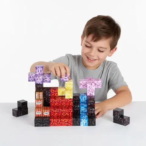 MULTISTORE Magnetická stavebnice 86 ks POLY vícebarevná