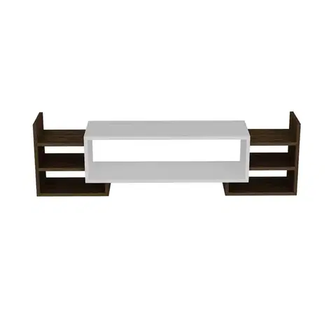TV stěna / Sestava pod TV Sema - White, Walnut