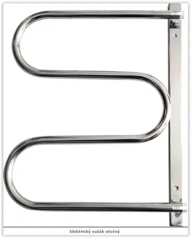 OLSEN SPA Elektrický sušák otočný Barva Nerez, Materiál Nerez, Rozměr radiátoru ES 2 35 x 565 x 475 mm, Výkon 30 W OLBES2ON