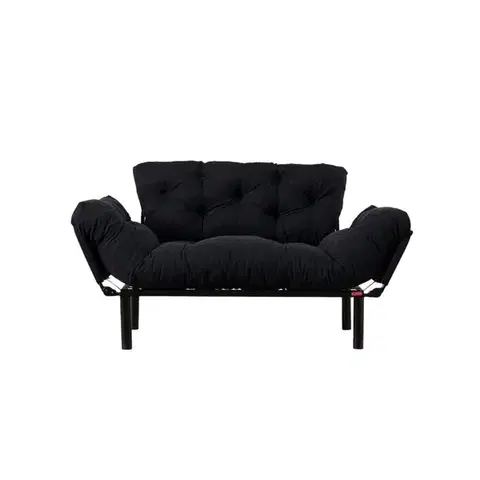 Dvoumístná rozkládací pohovka Nitta - Black