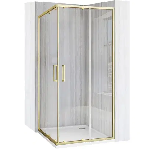 REA Sprchový kout City 80x80 Gold Brush Bez sprchové vaničky REA-K6444