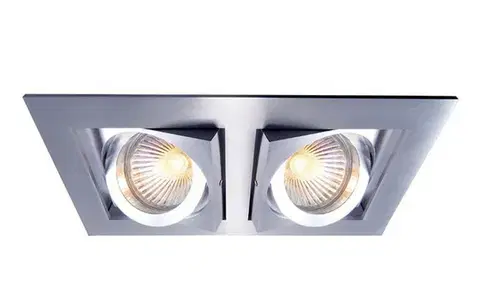 Deko-Light Kapego stropní vestavné svítidlo Kardan II 12V AC/DC GU5.3 / MR16 2x max. 50,00 W 178 mm stříbrná 110101