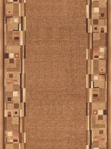 Associated Weavers, Protiskluzový běhoun na míru Bombay 33, šíře 67 cm, hnědá, chodba / předsíň
