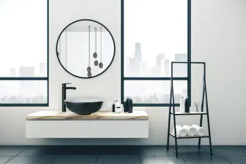 INVENA Umyvadlová baterie vysoká SIROS černá BU-90-W04-A