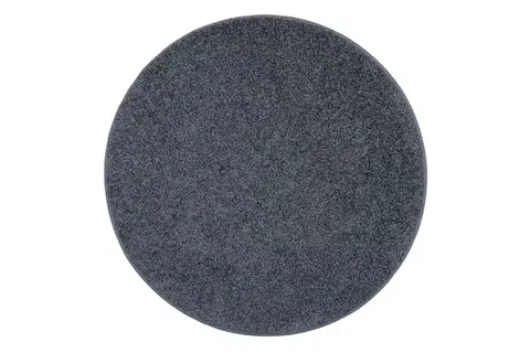 Vopi, Kusový koberec Color Shaggy šedý kruh, 100x100 (průměr) kruh, šedá, kancelář