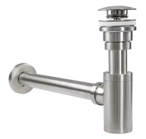 REA Sifon click-clack BRUSH NICKLE INOX REA-A4400