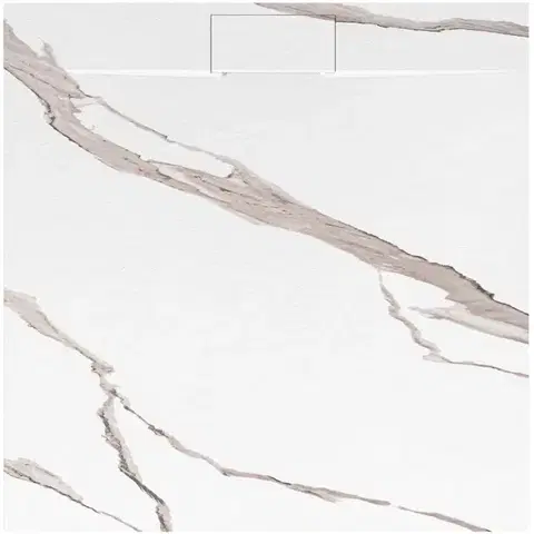 REA Sprchová vanička Bazalt CARRARA WHITE 90x90 REA-K7002