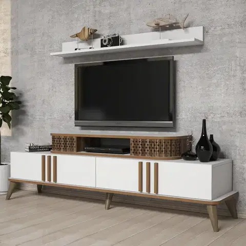 TV stěna / Sestava pod TV Eylül - White
