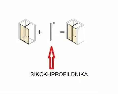 HUPPE Nikový profil pro sprchové dveře Hüppe Strike New, černá, SIKOKHPROFILDNIKAC SIKOKHPROFILDNIKAC