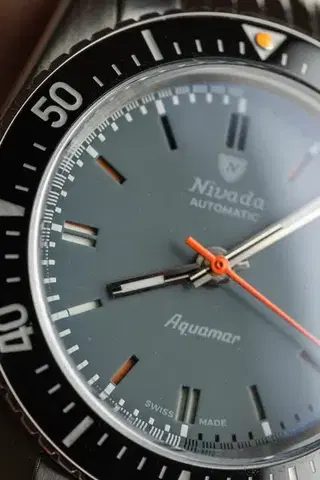 Nivada Grenchen Aquamar Grey - Flat Link Bracelet